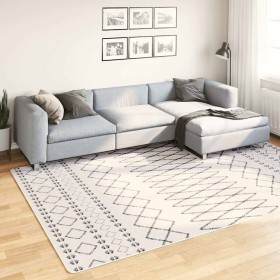Alfombra lavable antideslizante negro y blanco 190x300 cm