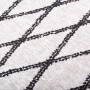 Alfombra lavable antideslizante negro y blanco 190x300 cm