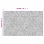 Alfombra lavable antideslizante negro y blanco 190x300 cm