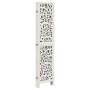Biombo separador de 6 paneles madera maciza Paulownia blanco