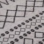 Alfombra lavable antideslizante negro y blanco φ120 cm