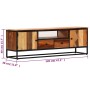 Mueble para TV de madera maciza reciclada 120x30x40 cm de vidaXL, Muebles TV - Ref: Foro24-282726, Precio: 147,24 €, Descuent...