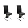 Esszimmerstühle 2 Einheiten aus schwarzem Kunstleder von vidaXL, Essstühle - Ref: Foro24-240042, Preis: 261,58 €, Rabatt: %