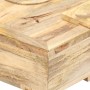 Mesa de centro estilo cassette madera maciza mango 100x52x45 cm