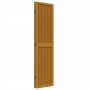 Biombo separador de 5 paneles madera maciza paulownia marrón