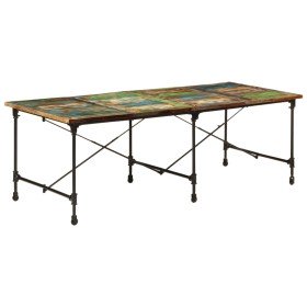 Mesa de comedor madera maciza reciclada 220x90x77 cm