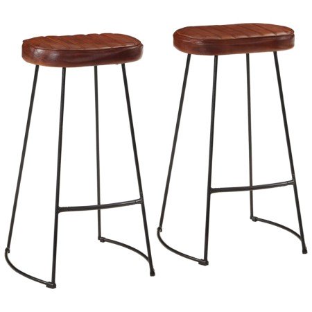 Taburetes de bar Gavin 2 uds marrón oscuro 44x37,5x78 cm en Taburetes de cocina | Comprar online en Foro24