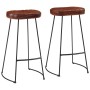 Taburetes de bar Gavin 2 uds marrón oscuro 44x37,5x78 cm en Taburetes de cocina | Comprar online en Foro24