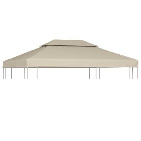 Cubierta de repuesto de cenador 310 g/m² beige 3x4 m de vidaXL, Cubiertas para carpas y cenadores - Ref: Foro24-40881, Precio...