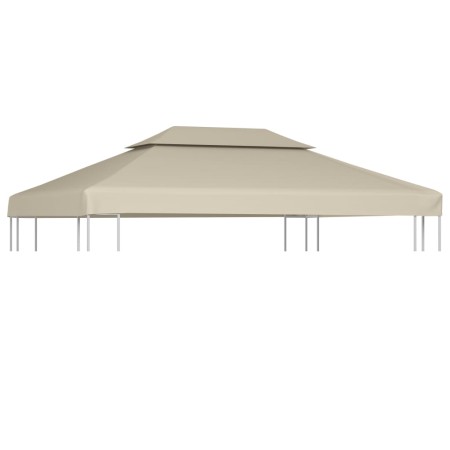 Cubierta de repuesto de cenador 310 g/m² beige 3x4 m de vidaXL, Cubiertas para carpas y cenadores - Ref: Foro24-40881, Precio...