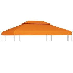 Cubierta de repuesto de cenador 310 g/m² naranja 3x4 m