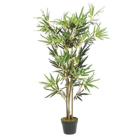 Árbol de bambú artificial con 552 hojas verde 120 cm