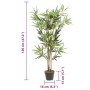 Árbol de bambú artificial con 552 hojas verde 120 cm