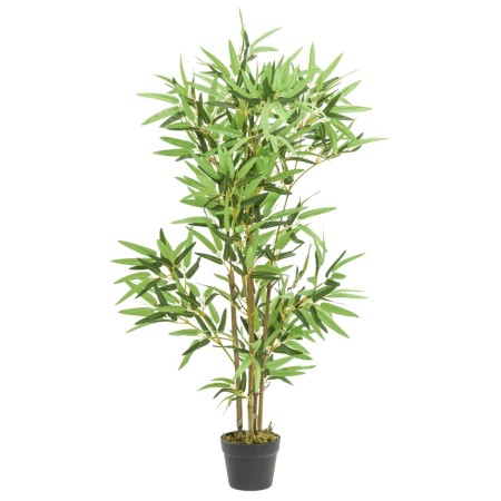 Árbol de bambú artificial con 552 hojas verde 120 cm