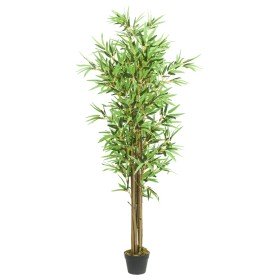 Árbol de bambú artificial con 1288 hojas verde 180 cm