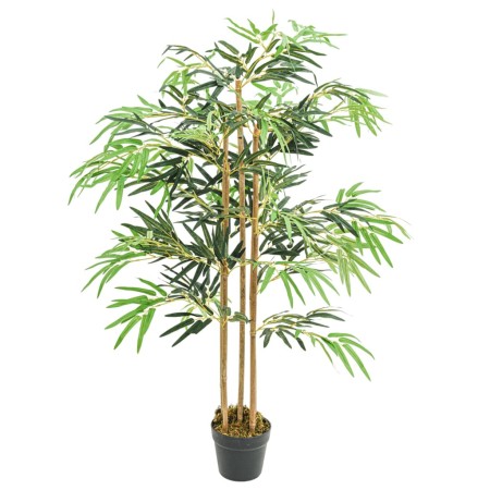 Árbol de bambú artificial con 730 hojas verde 120 cm