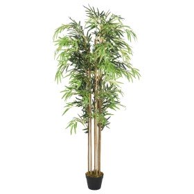 Árbol de bambú artificial con 1650 hojas verde 180 cm