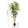 Árbol de bambú artificial con 1095 hojas verde 150 cm