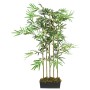 Árbol de bambú artificial con 730 hojas verde 120 cm
