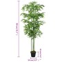 Árbol de bambú artificial con 240 hojas verde 80 cm