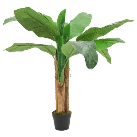 Árbol de plátano artificial 9 hojas verde 120 cm