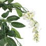 Árbol de wisteria artificial 1470 hojas verde y blanco 200 cm