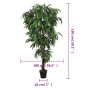 Árbol de mango artificial con 600 hojas verde 150 cm en Flora artificial | Comprar online en Foro24