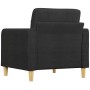 Sillón de tela negro 60 cm