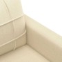 Sofá de 2 plazas de tela color crema 120 cm