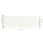 Retractable side awning for cream patio 200x600 cm by vidaXL, Umbrellas - Ref: Foro24-317971, Price: 110,69 €, Discount: %