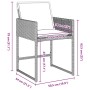 Conjunto de Comedor de Jardín 5 pcs Gris claro Poliratán