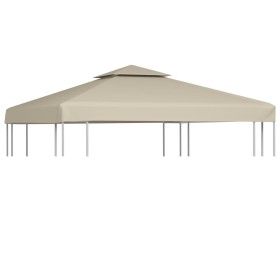 Replacement gazebo cover 310 g/m² beige 3x3 m by vidaXL, Covers for tents and gazebos - Ref: Foro24-40875, Price: 46,42 €, Di...