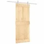 Puerta corredera con herrajes madera maciza de pino 85x210 cm by vidaXL, Doors - Ref: Foro24-3203010, Price: 165,65 €, Discou...