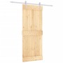 Schiebetür mit massiven Kiefernbefestigungen 85x210 cm von vidaXL, Türen - Ref: Foro24-3203010, Preis: 168,47 €, Rabatt: %