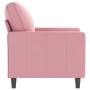 Sillón de terciopelo rosa 60 cm