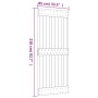 Schiebetür mit massiven Kiefernbefestigungen 85x210 cm von vidaXL, Türen - Ref: Foro24-3203010, Preis: 168,47 €, Rabatt: %