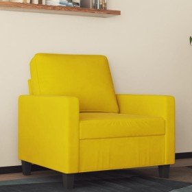 Sillón de terciopelo amarillo 60 cm Sillón de terciopelo amarillo 60 cm