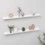 Estantes de pared 2 unidades blanco 100x9x3 cm de vidaXL, Estantes y estanterías - Ref: Foro24-326658, Precio: 27,04 €, Descu...