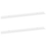 Estantes de pared 2 unidades blanco 100x9x3 cm de vidaXL, Estantes y estanterías - Ref: Foro24-326658, Precio: 27,04 €, Descu...
