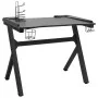 Gaming desk with Y-shaped LED light, black, 110x60x75 cm by vidaXL, Desks - Ref: Foro24-325424, Price: 119,81 €, Discount: %