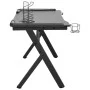 Gaming desk with Y-shaped LED light, black, 110x60x75 cm by vidaXL, Desks - Ref: Foro24-325424, Price: 119,81 €, Discount: %
