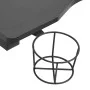 Gaming desk with Y-shaped LED light, black, 110x60x75 cm by vidaXL, Desks - Ref: Foro24-325424, Price: 119,81 €, Discount: %