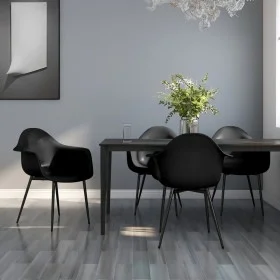 Esszimmerstühle 4 Einheiten aus schwarzem PP von vidaXL, Essstühle - Ref: Foro24-338077, Preis: 208,11 €, Rabatt: %