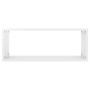 Cube wall shelf 4 units glossy white plywood 60x15x23cm by vidaXL, Shelves and shelves - Ref: Foro24-807152, Price: 67,65 €, ...