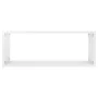 Cube wall shelf 4 units glossy white plywood 60x15x23cm by vidaXL, Shelves and shelves - Ref: Foro24-807152, Price: 66,32 €, ...