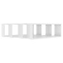 Cube wall shelf 4 units glossy white plywood 60x15x23cm by vidaXL, Shelves and shelves - Ref: Foro24-807152, Price: 67,65 €, ...