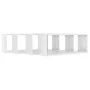 Cube wall shelf 4 units glossy white plywood 60x15x23cm by vidaXL, Shelves and shelves - Ref: Foro24-807152, Price: 66,32 €, ...