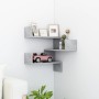 Corner wall shelf made of gray concrete plywood 40x40x50cm by vidaXL, Shelves and shelves - Ref: Foro24-807231, Price: 20,07 ...