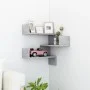 Corner wall shelf made of gray concrete plywood 40x40x50cm by vidaXL, Shelves and shelves - Ref: Foro24-807231, Price: 19,52 ...