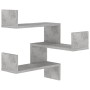 Corner wall shelf made of gray concrete plywood 40x40x50cm by vidaXL, Shelves and shelves - Ref: Foro24-807231, Price: 20,07 ...